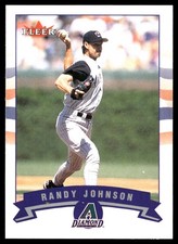 Randy Johnson 2002 Fleer #65 Arizona Diamondbacks FREE SHIPPING AutographDen