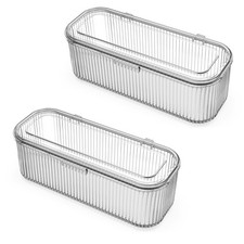 Makeup Brush Holder Organizer, Clear Makeup Sponges Organizer, Cosmetic Stora...