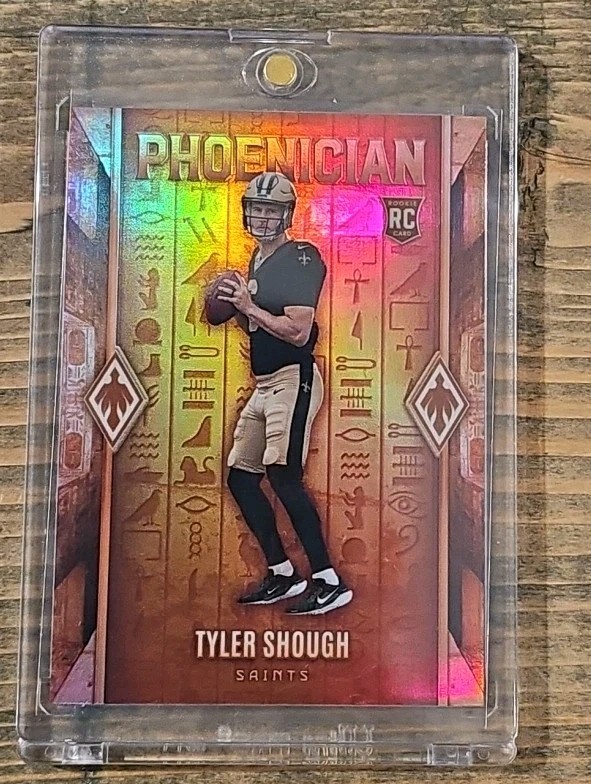 2025 Panini Phoenix Tyler Shough Phoenician Case Hit SSP New Orleans Saints (RC)