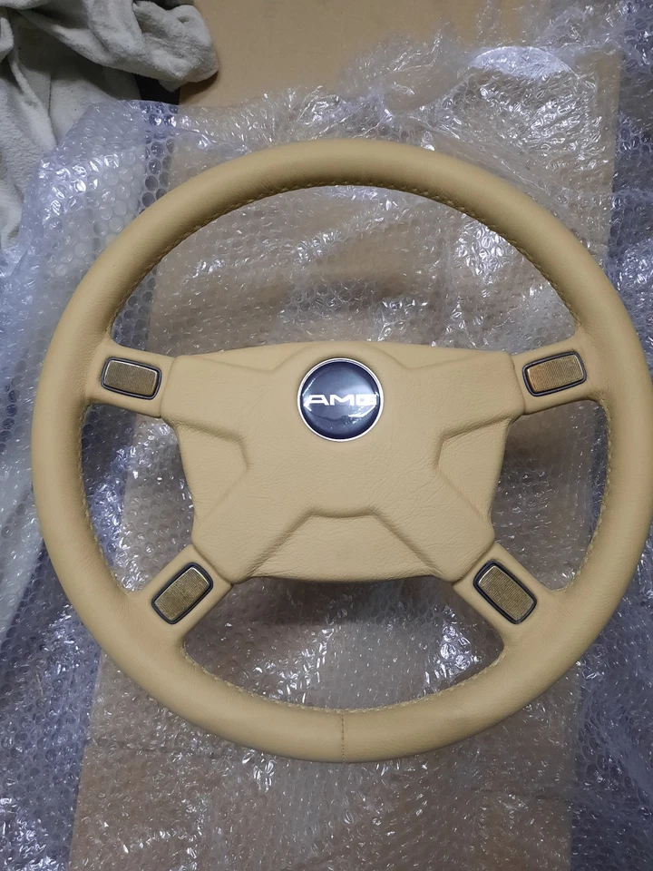 Mercedes W114 W115 W116 W123 W126 W201 W107 AMG Silberpfeil Lenkrad Neu bezogen - Bild 1 von 4