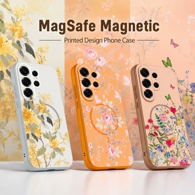 Magnet Schmetterling Hülle für Samsung Galaxy A17 A57 A56 A37 A16 S26 Ultra S25