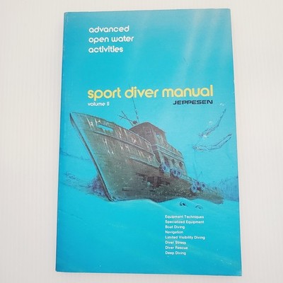Jeppesen Sport Diver Manual Volume 2 Advanced Open Water Activities Book
