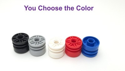 Lego 18mm D. x 14mm Wheel Pin Hole Fake Bolt Shallow Spokes You Choose the Color