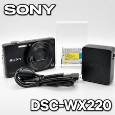 SONY DSC WX220 compact digital camera with Wi Fi 10x zoom working condition blac