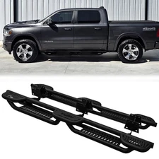 Vijay Fit 2019-2026 Dodge Ram 1500 Crew Cab Running Boards Steel Nerf Bar