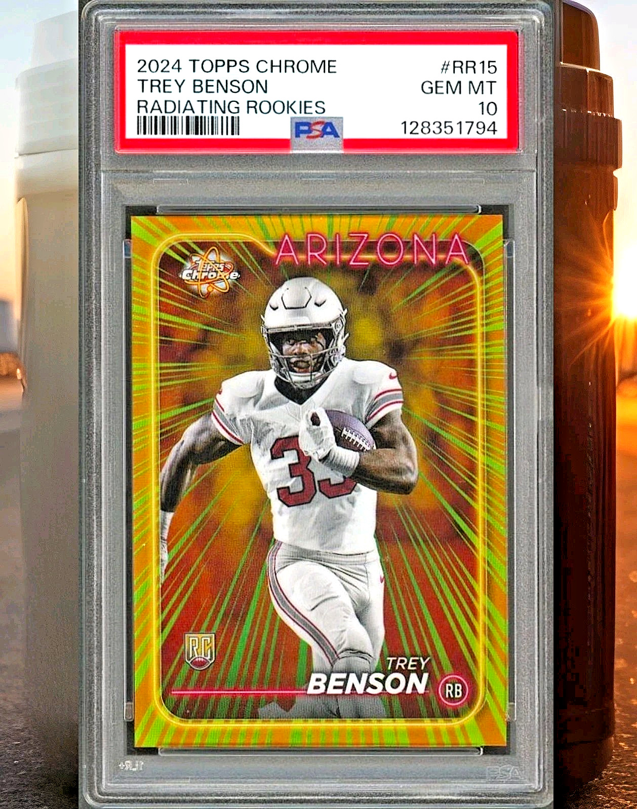 Trey Benson Topps Chrome Radiating Rookies #RR15 Base
