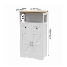 White Sideboard Cabinet Cupboard Buffet Storage Modern Living Room Furniture