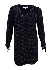 Michael Kors Women's Embellished Dress XS, Black/White