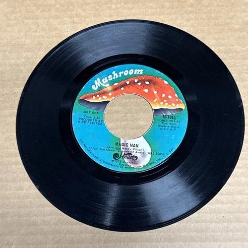 45 rpm Vintage 7” Vinyl Single Record Jukebox Heart Magic Man