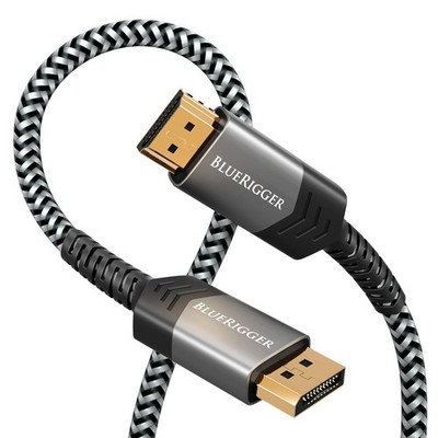 BlueRigger DisplayPort auf HDMI Kabel - (3 m, DP-Kabel, 4K 3 m, schwarz 