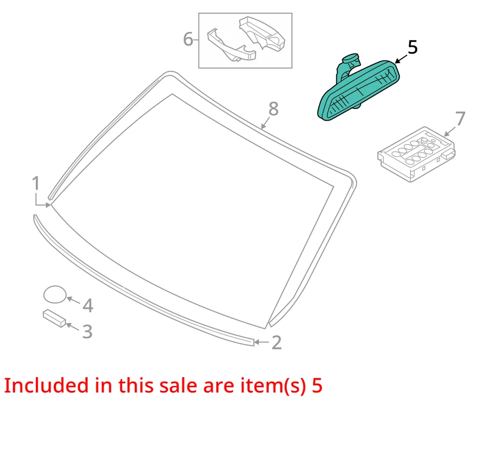 Espejo retrovisor interior BMW X3 2004-2012 OEM ATHIK Foto 3 de 4