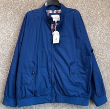 Ben Sherman Men  s Signature Harrington Bomber Jacket Size XL NWT NEW True Blue 