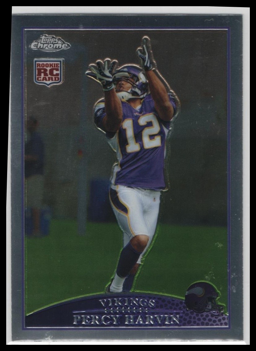 2009 Topps Chrome Percy Harvin Rookie #TC155 Minnesota Vikings