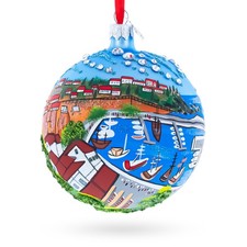 Kaleici Center of Antalya, Turkey Glass Ball Ornament 4 Inches