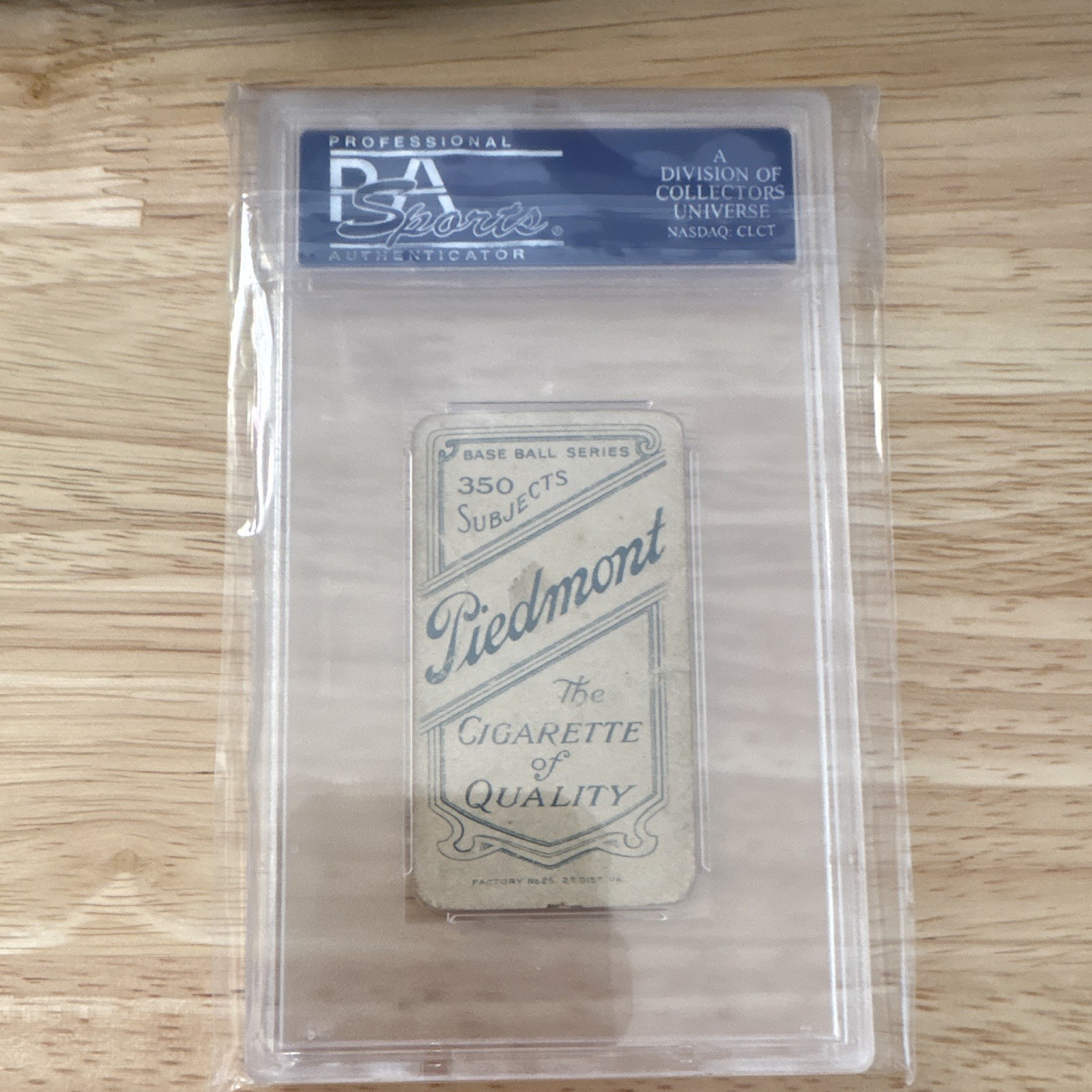 Christy Mathewson T206 1909-11 Dark Cap 350 Back Piedmont PSA 1 Giants view 2