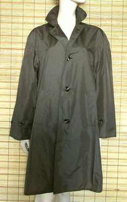 BRAUNER REGENMANTEL - RAINCOAT - NYLON - VINTAGE - WEGA - WIE NEU - GR. 44 - Bild 1 von 4