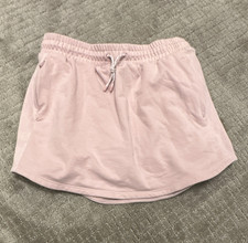 Athleta Girl Pink A-Line Skort XL/14 Elastic Waist Drawstring Solid Tennis