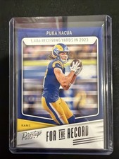 2024 Panini Prestige - For the Record Puka Nacua #FR-PN