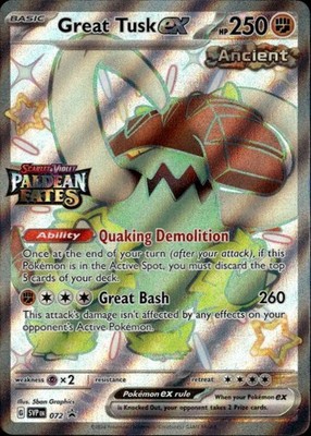 Great Tusk ex - (Paldean Fates Stamped) Promo MCAP Miscellaneous Cards & Product