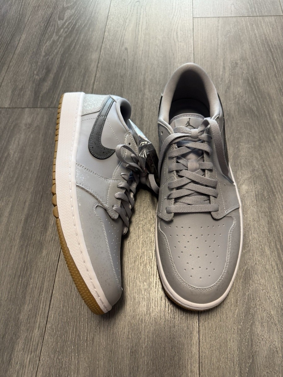 Nike Air Jordan 1 Low Golf Shoes Wolf Grey Iron DD9315‑006 Men's