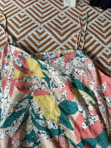 Nine West Women’s Floral Bright Chiffon Shirt Xxl New - Picture 4 of 11