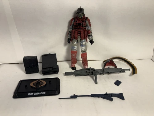 Hasbro G.I.JOE Poc Pursuit Of Cobra 30th Anniversary Iron Grenadier Loose 3.75