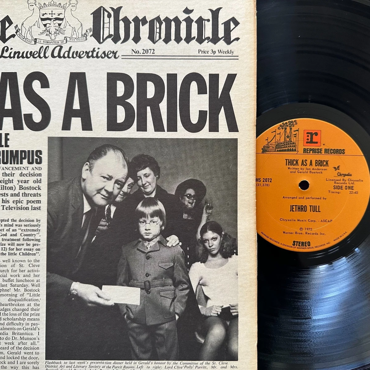 Jethro Tull Thick As A Brick Lp - огромный выбор по лучшим ценам