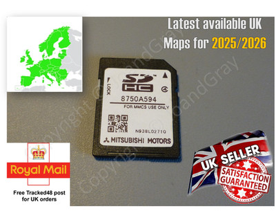 Neueste Mitsubishi Outlander PHEV GPS Navi Karte Karte 2025-2026 W-15 W-17 W-18