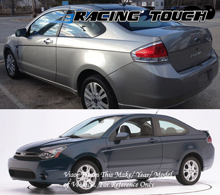 Out Channel Window Visors Rain Guard Sunroof 3pcs Ford Focus 2 Door Coupe 08-11 - Bild 7 von 7