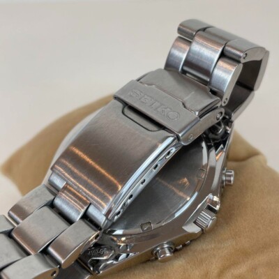 N MINT Box] SEIKO Chronograph 100m 7T92-0CF0 Date Black Dial