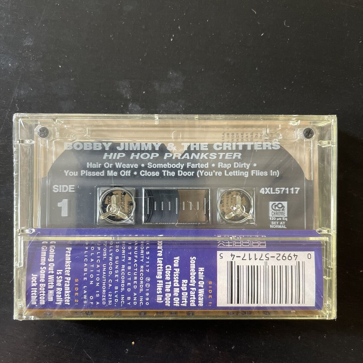 Bobby Jimmy & The Critters: Rap Dirty/Prankster Prankster: Cassette Single Bobby Jimmy & The Critters: Rap Dirty/Prankster Prankster: Cassette Single