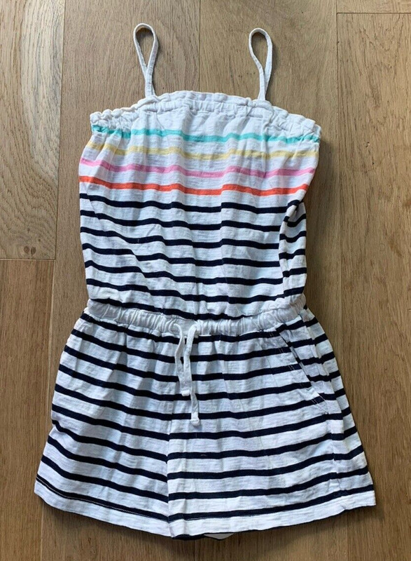 Girls Gap Kids Striped Romper Size Large