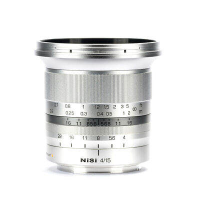 NiSi 15mm f/4 Sunstar Wide Angle ASPH Lens in SIlver (Fujifilm X Mount) - NiS...