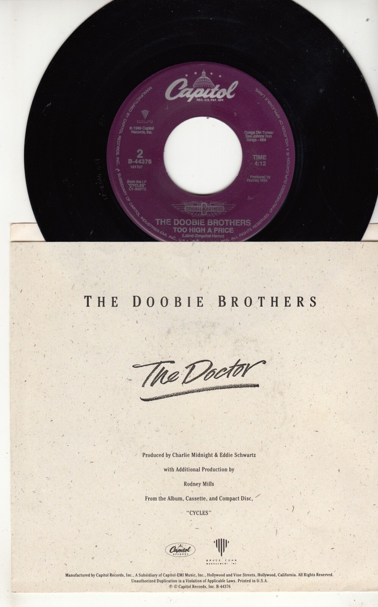 DOOBIE BROTHERS - THE DOCTOR - ORIGINAL CAPITOL RECORDS 45 WPS | eBay