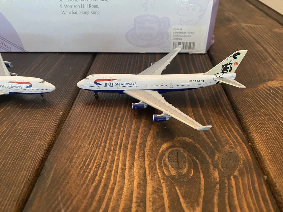 Herpa 1/500 British Airways Spirit of Hong Kong Livery Set Limited Edition 747 - Image 3 of 4