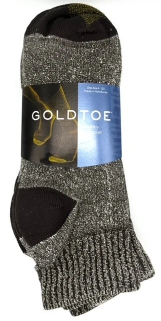 GoldToe 6 Pack Men's Athletic Quarter Socks Cushion Cotton shoe size 6-12.5 - Image 4 of 4