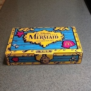 little mermaid golden toy set