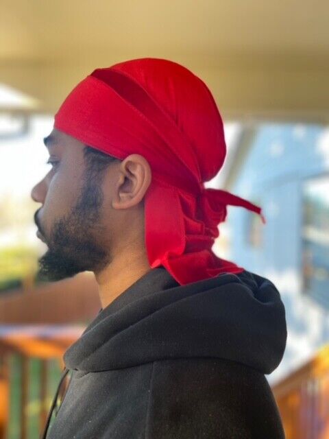 Velvet Du-Rag Premium Quality Durag 360 Waves Extra Long Tie Strap