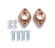 Taco 110-253BF Set (2 Flanges, 4 Nuts, 4 Bolts), 1-1/4" NPT Bronze, Threaded