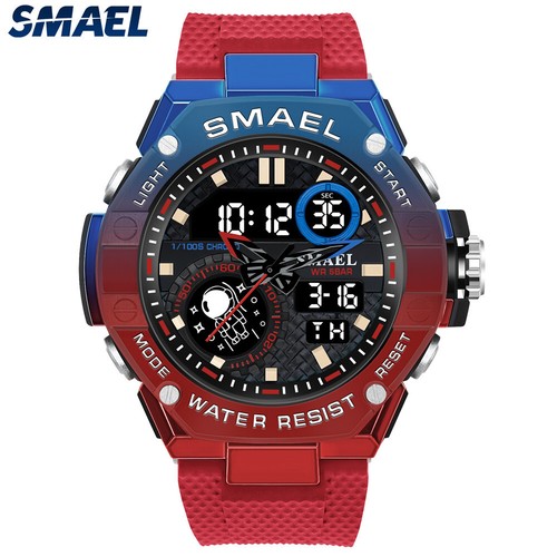 SMAEL Hombres Relojes Deportivos Astronauta LED Digital Reloj Pulsera Moda Reloj Exterior - Imagen 18 de 29