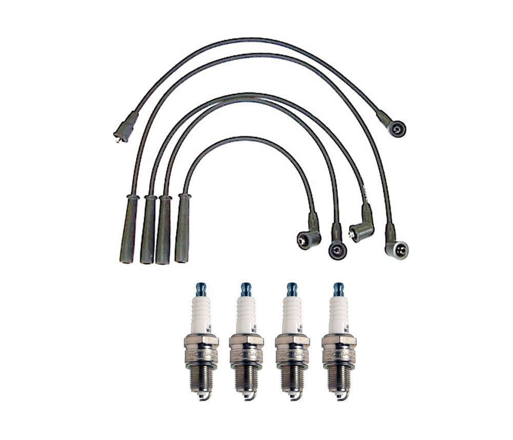 Denso Wire Set 7mm  4 U-Groove Spark Plugs 0.032 Kit For Saab 1.7 2.0 V4 L4