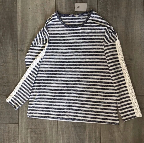 Crew Neck Striped Jumpers & Cardigans for Women