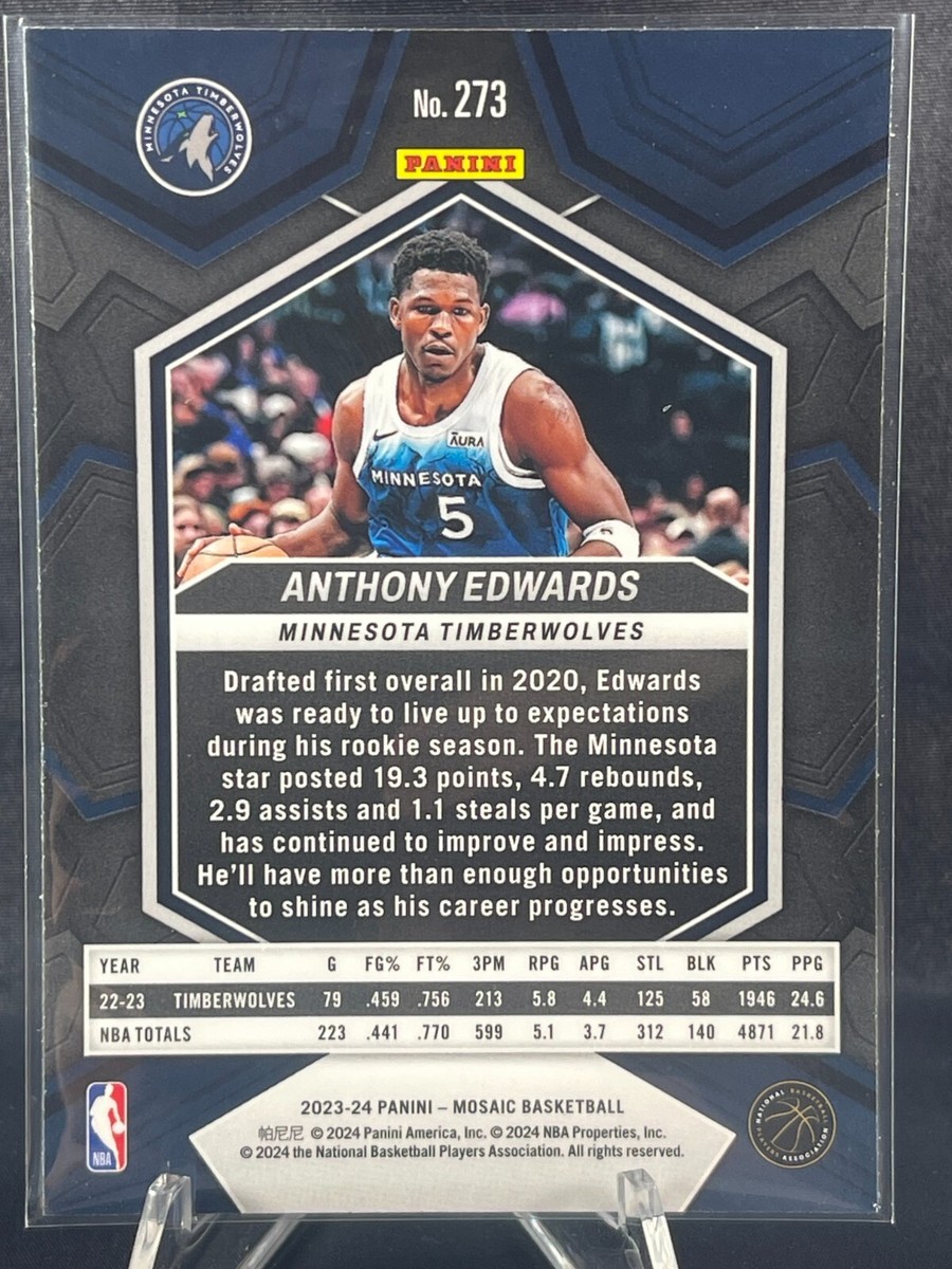 2023-2024 Mosaic City Edition Anthony Edwards #273 | eBay