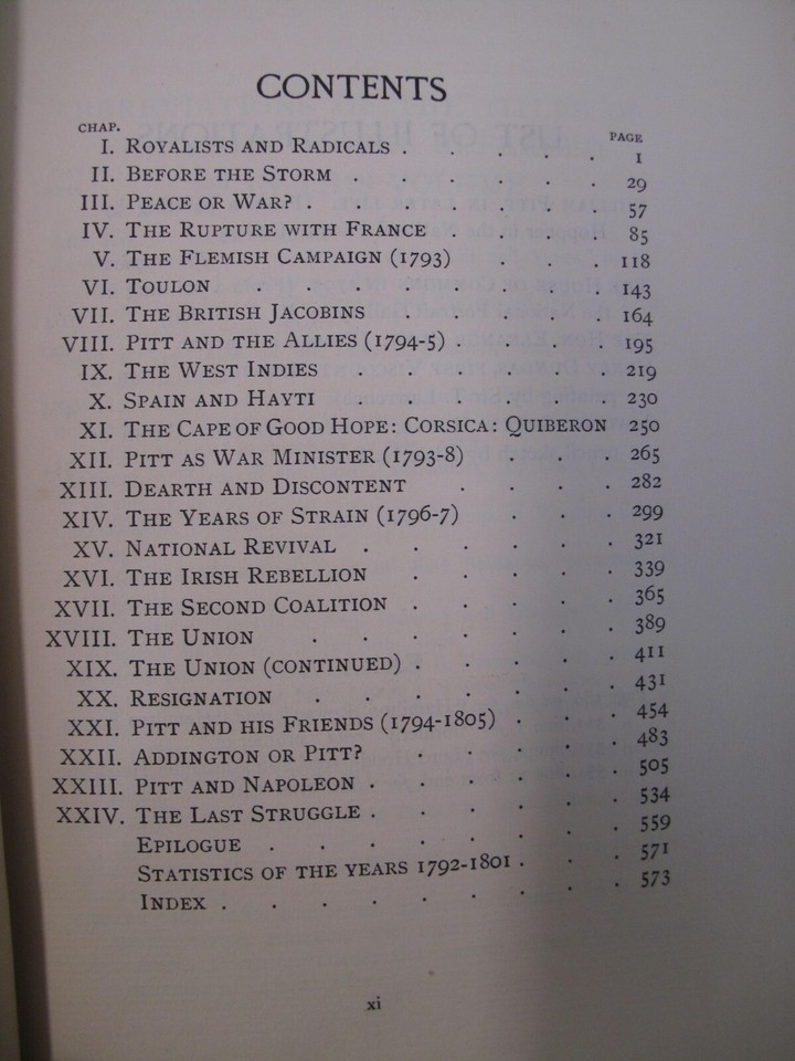 Great Britain US Military History William Pitt The Younger Jacobins