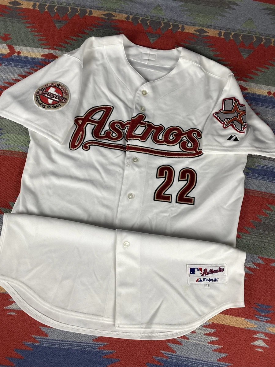 MAJESTIC  ROGER CLEMENS Houston Astros 2004 Throwback Home Baseball Jersey