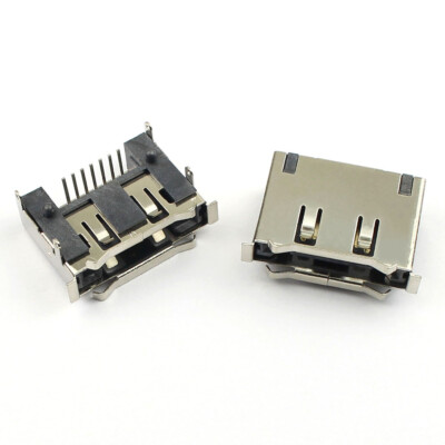 10Pcs E-SATA eSata 7 Pin Right Angle DIP Male Connector For Hard Drive HDD