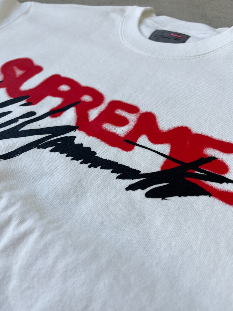 人気話題コラボ!Supreme x Yohji Yamamoto Crewneck White Supreme x Yohji Yamamoto Crewneck Sweatshirt White Size