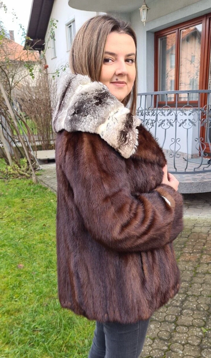 Mink chinchilla fur best sale coats