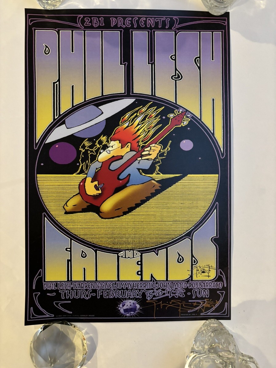 PHIL LESH & FRIENDS/ 2001/ MARITIME HALL/ STANLEY MOUSE/ signed