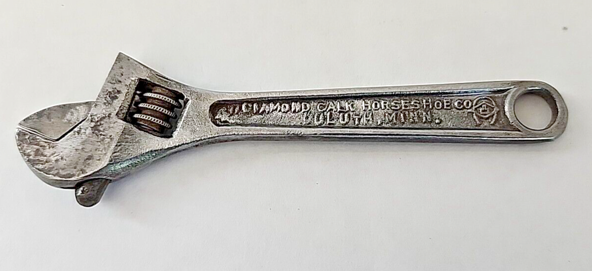 Vintage Diamalloy 4" Adjustable Wrench Diamond Caulk Horseshoe USA eBay